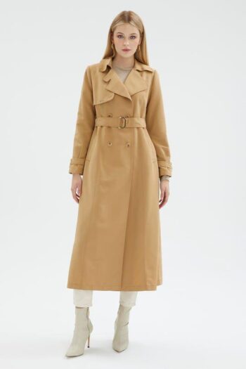 Zühre Zincir Detaylı Astarlı Trençkot-12615A