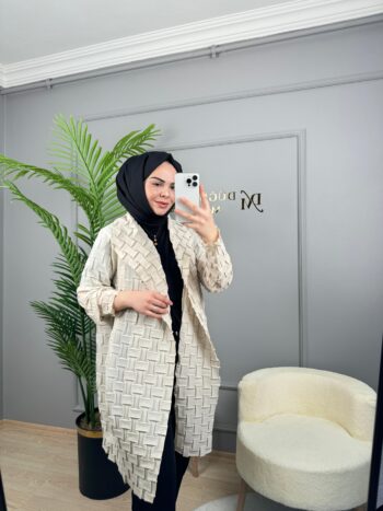 Ghisa Blok Desenli Giyçık Tunik-3105