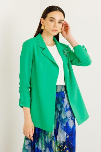 Ahsen Kol Detaylı Tek Ceket-3120