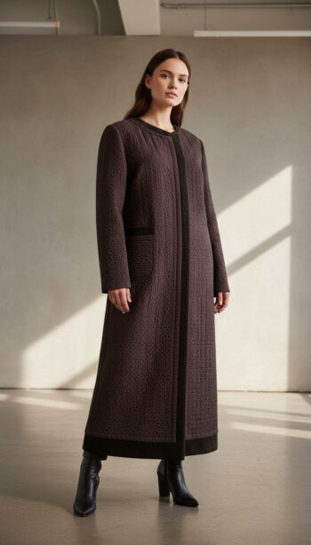 Berin Yaka Detaylı Astarlı Kapitone Kaban-1482