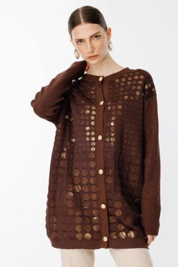 Ghisa Payet Detaylı Merserize Hırka-3027