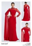 Kenzel Kolu Pelerin Detaylı Abiye ELBİSE-2033