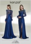 Kenzel Özel Tasarım Saten Abiye Elbise-9075