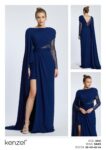Kenzel Pelerin Detaylı Abiye Elbise-2031