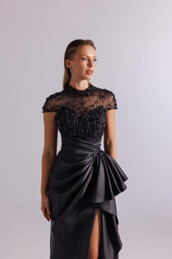 Kenzel Taş İşlemeli Abiye Elbise-A25094