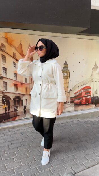 MY 312 Kürklü Derili Kaban-7304