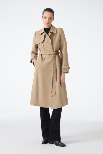 Zühre Yaka Detaylı Trençkot Kap-13751