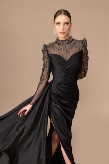 Kenzel Taş İşleme Abiye Elbise-7018