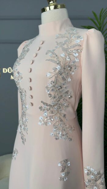 My Dreams Düğme İşlemeli Abiye Elbise Hivda