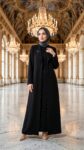 Grimiss İçi Taş Detaylı İkili Takım Abaya Takım-2605