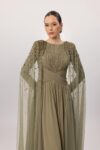 Kenzel Kolları Taş Detaylı Abiye Ebise-26206