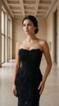 So Lady Eteği Üç Boyutlu Abiye Elbise-4026